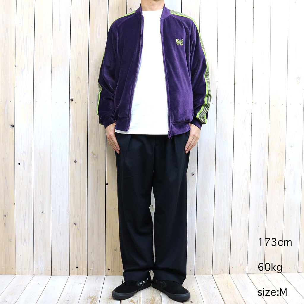 Needles『Rib Collar Track Jacket-C/PE Velour』(Purple)