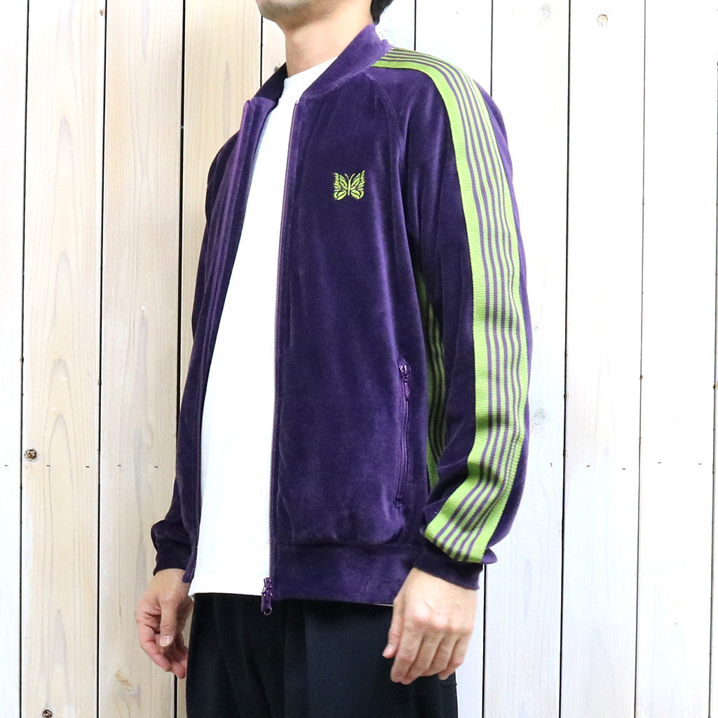 Needles『Rib Collar Track Jacket-C/PE Velour』(Purple)