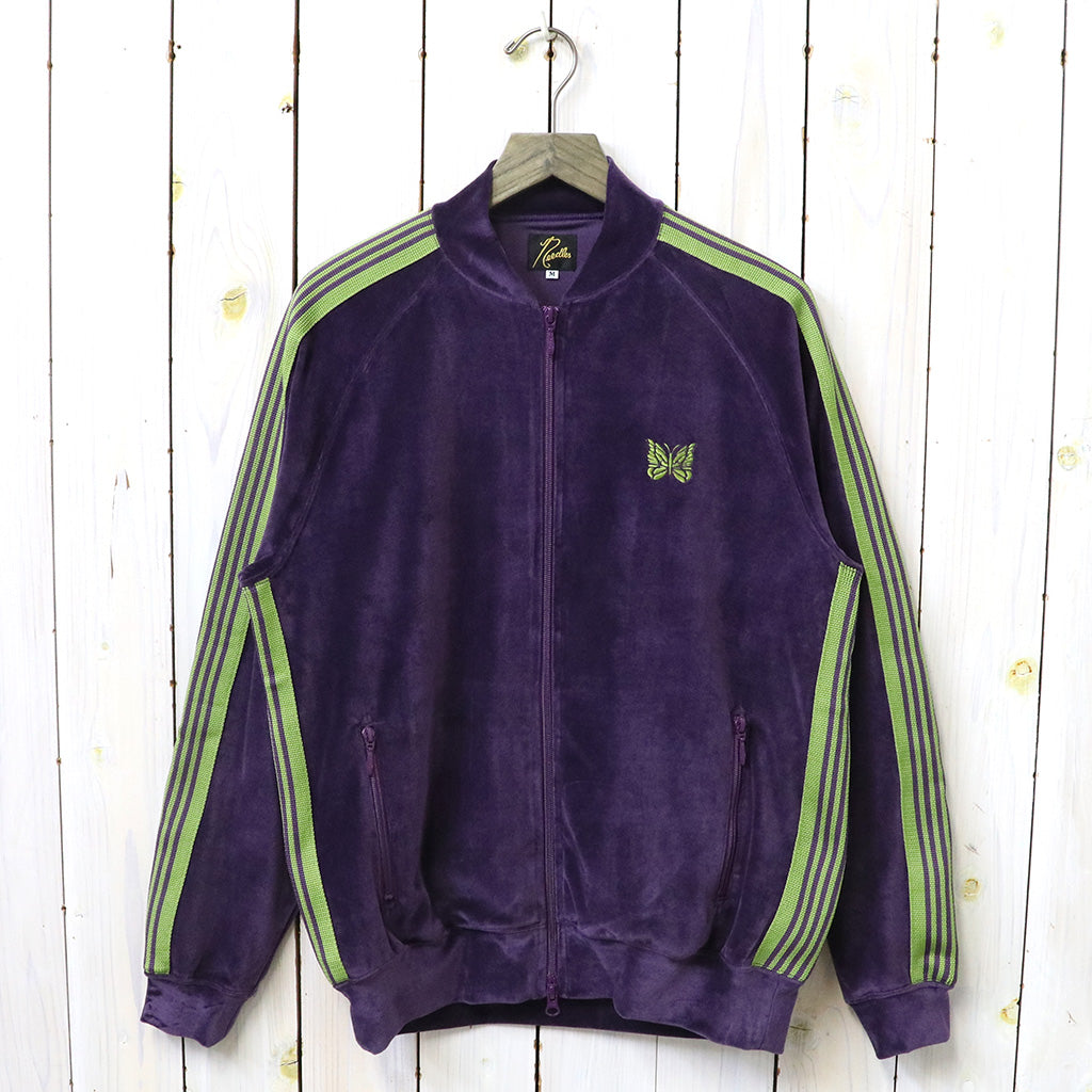 Needles『Rib Collar Track Jacket-C/PE Velour』(Purple)