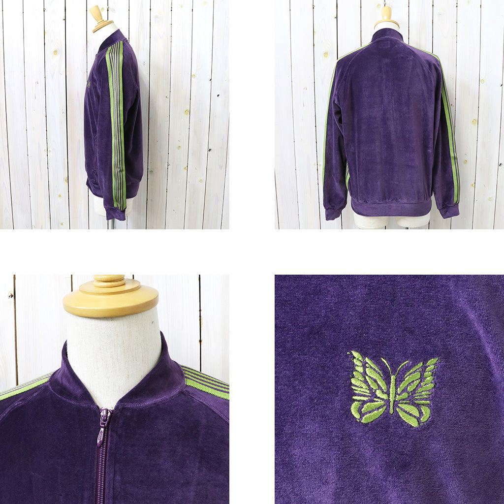 Needles『Rib Collar Track Jacket-C/PE Velour』(Purple)