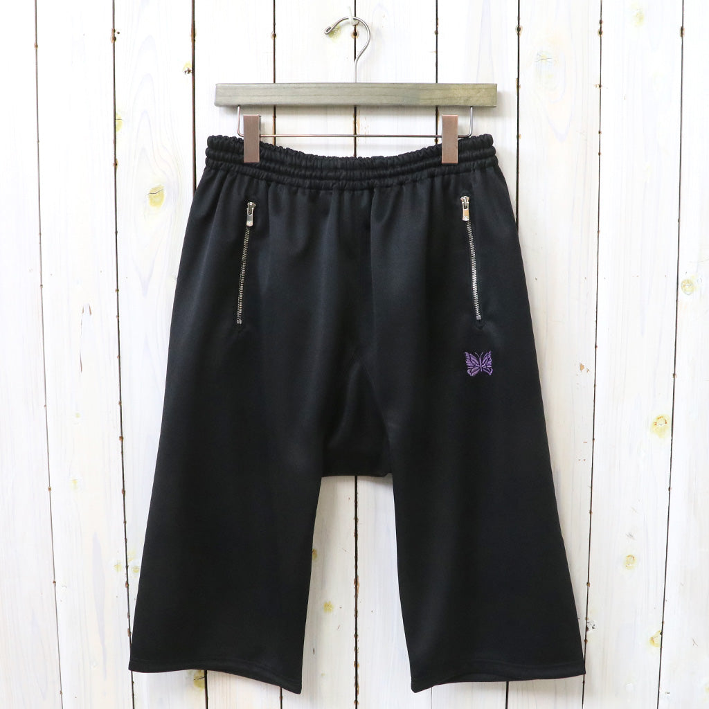 Needles『Cropped Sarouel Track Pant-Poly Smooth』(Black)