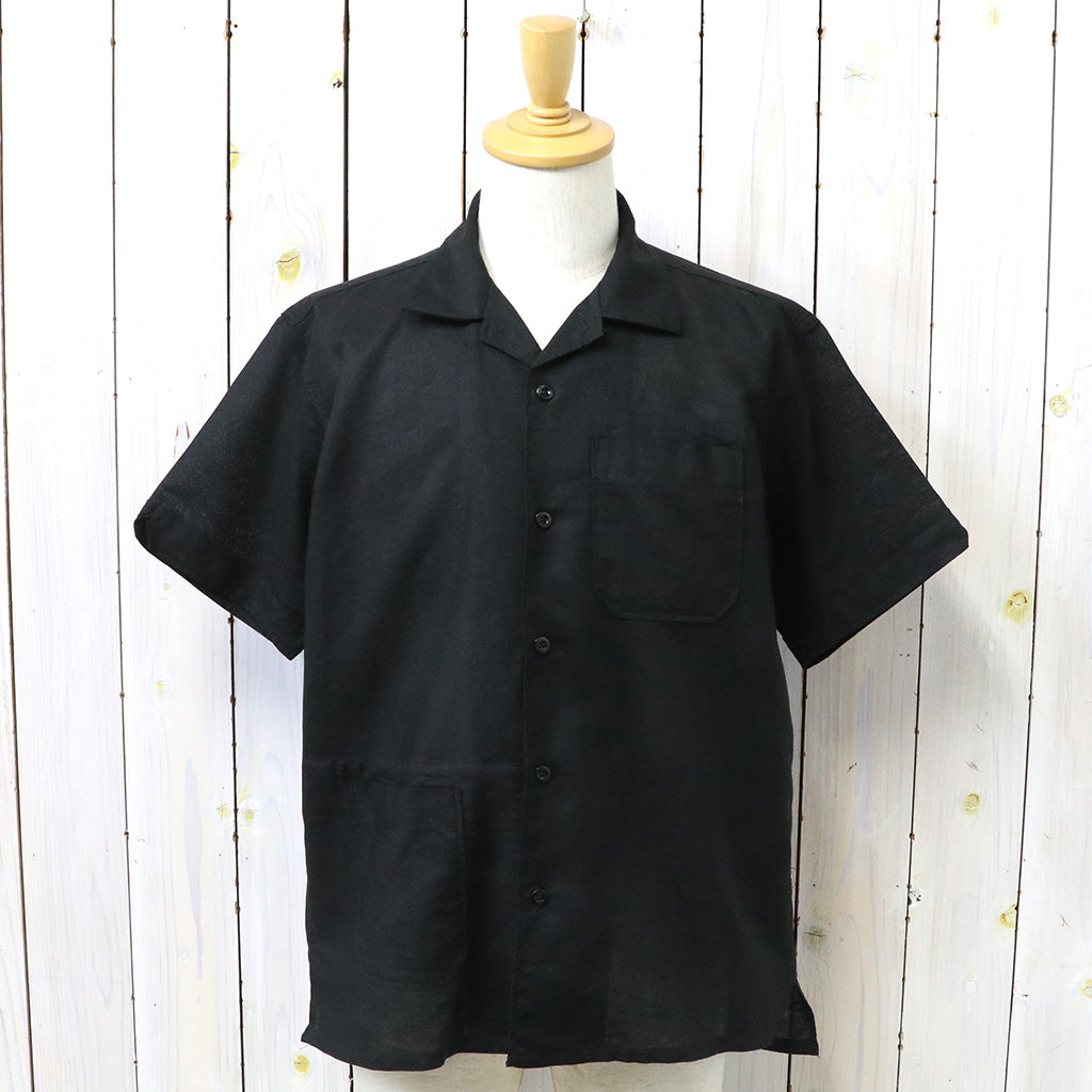 ENGINEERED GARMENTS『Camp Shirt-Handkerchief Linen』(Black)