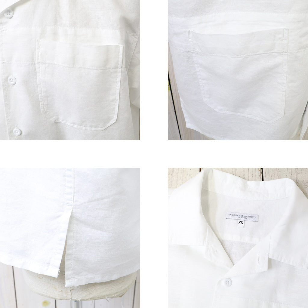 ENGINEERED GARMENTS『Camp Shirt-Handkerchief Linen』(White)