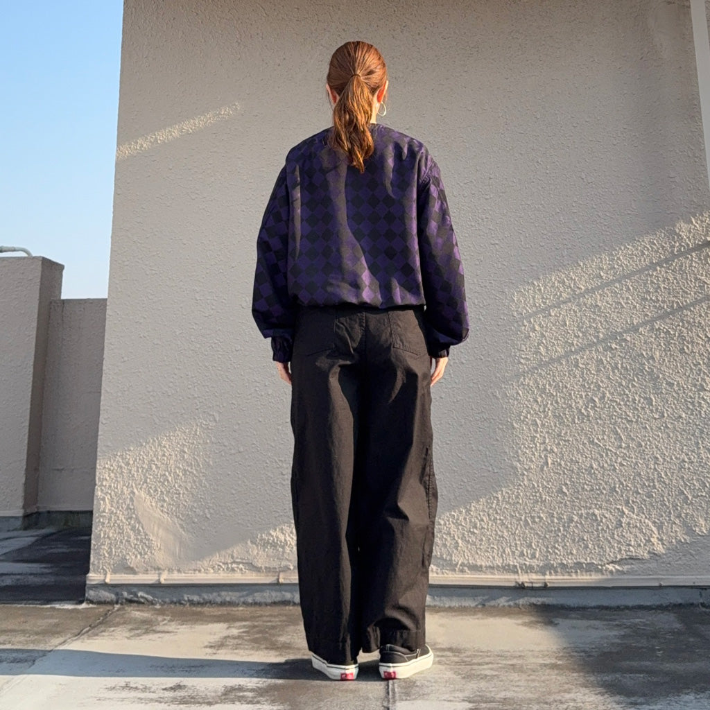 Needles『Line Crew Jacket-PE/R Argyle Jacquard』(Purple/Black)