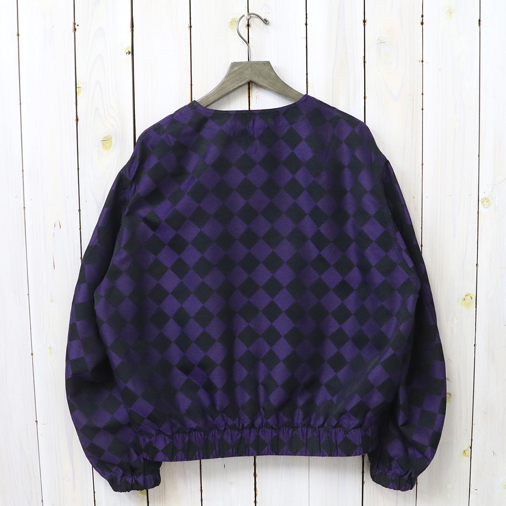 Needles『Line Crew Jacket-PE/R Argyle Jacquard』(Purple/Black)