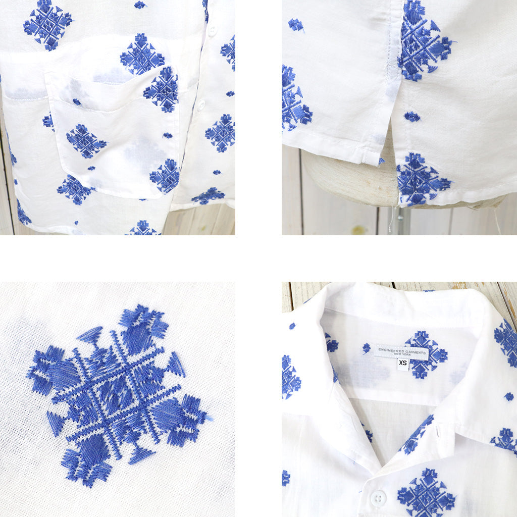 ENGINEERED GARMENTS『Camp Shirt-CP Crest Embroidery Sheeting』