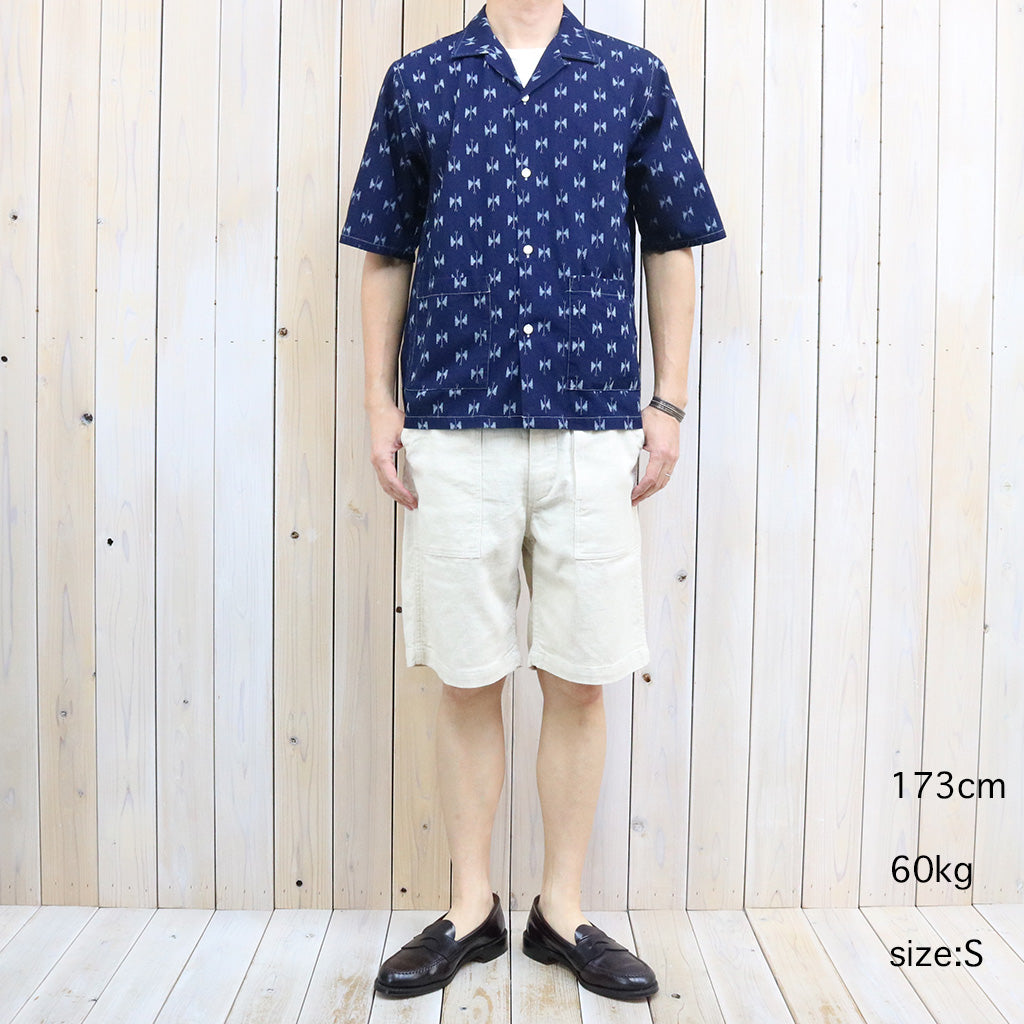 【SALE50%OFF】Needles『Cabana Shirt-6oz Printed Indigo Kasuri』