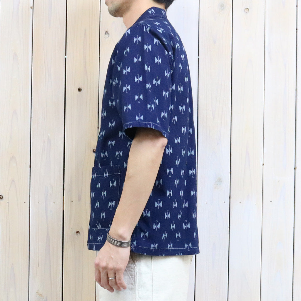 【SALE50%OFF】Needles『Cabana Shirt-6oz Printed Indigo Kasuri』