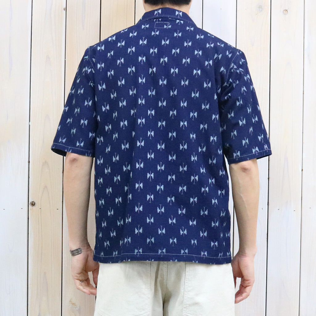 【SALE50%OFF】Needles『Cabana Shirt-6oz Printed Indigo Kasuri』