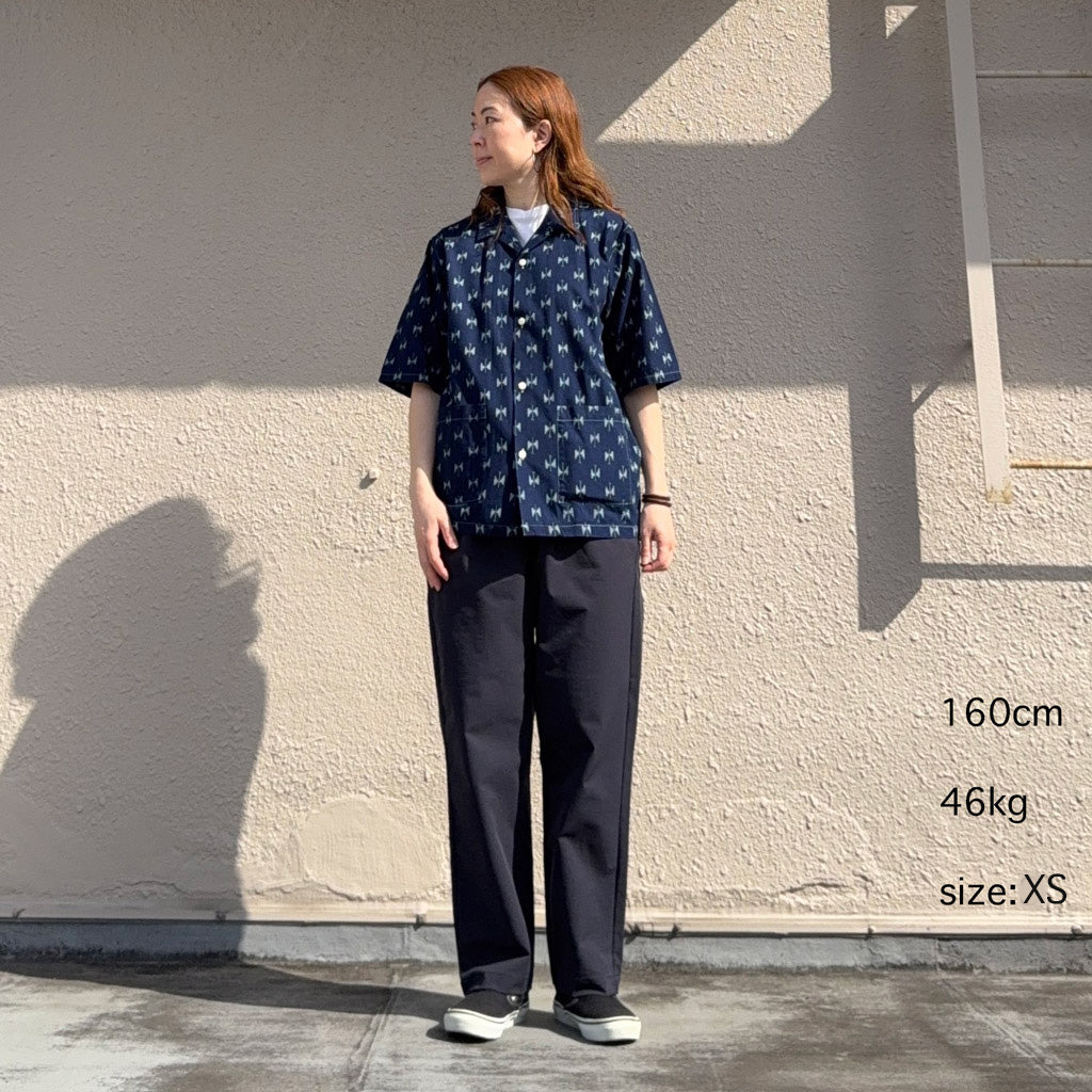 【SALE50%OFF】Needles『Cabana Shirt-6oz Printed Indigo Kasuri』