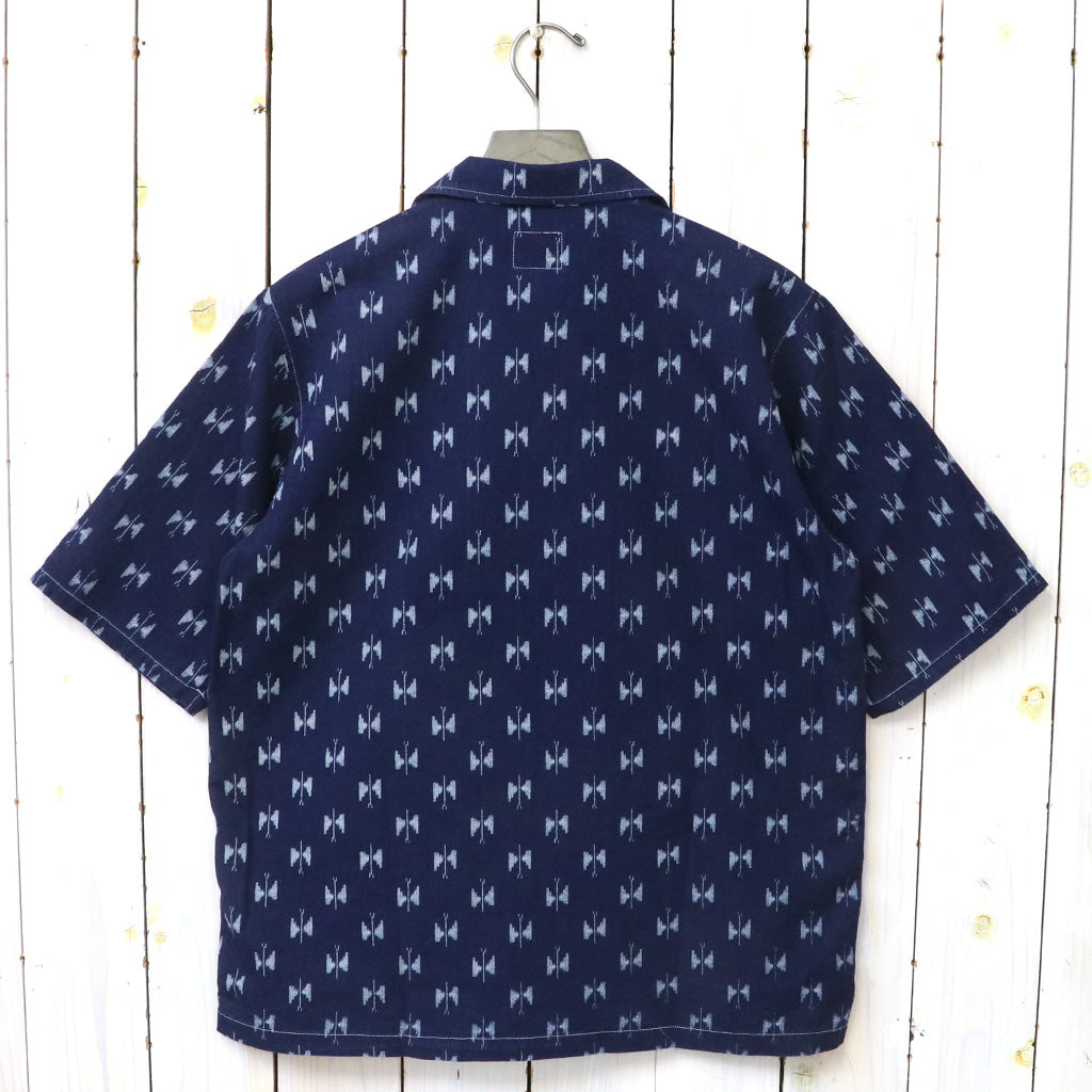【SALE50%OFF】Needles『Cabana Shirt-6oz Printed Indigo Kasuri』