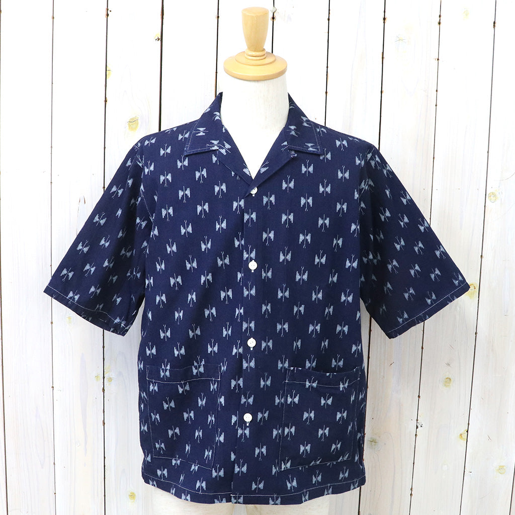 【SALE50%OFF】Needles『Cabana Shirt-6oz Printed Indigo Kasuri』