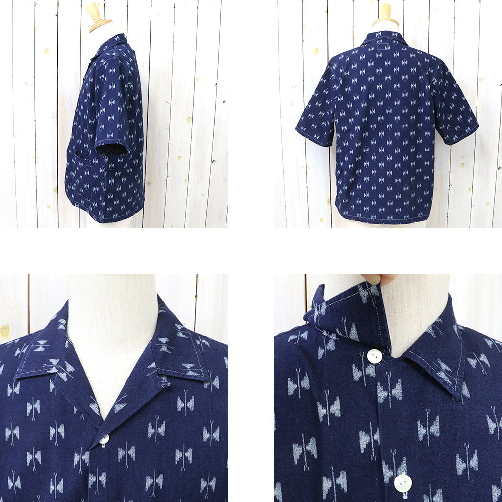 【SALE50%OFF】Needles『Cabana Shirt-6oz Printed Indigo Kasuri』
