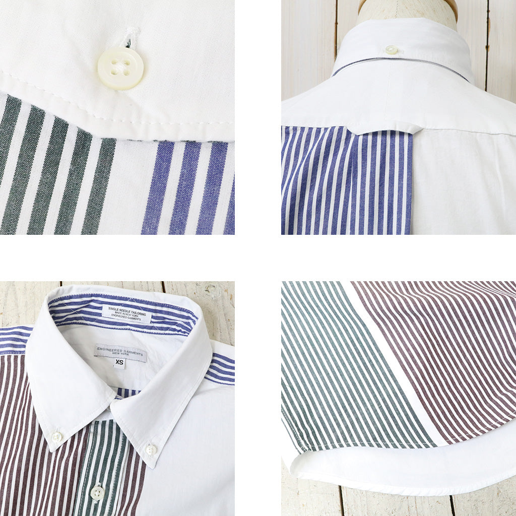 ENGINEERED GARMENTS『Popover BD Shirt-Color Cotton Block Stripe』