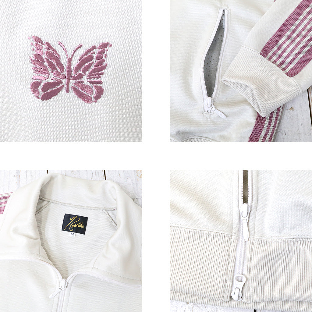 Needles (ニードルズ) : Track Jacket-Poly Smooth (Ivory) – Reggieshop