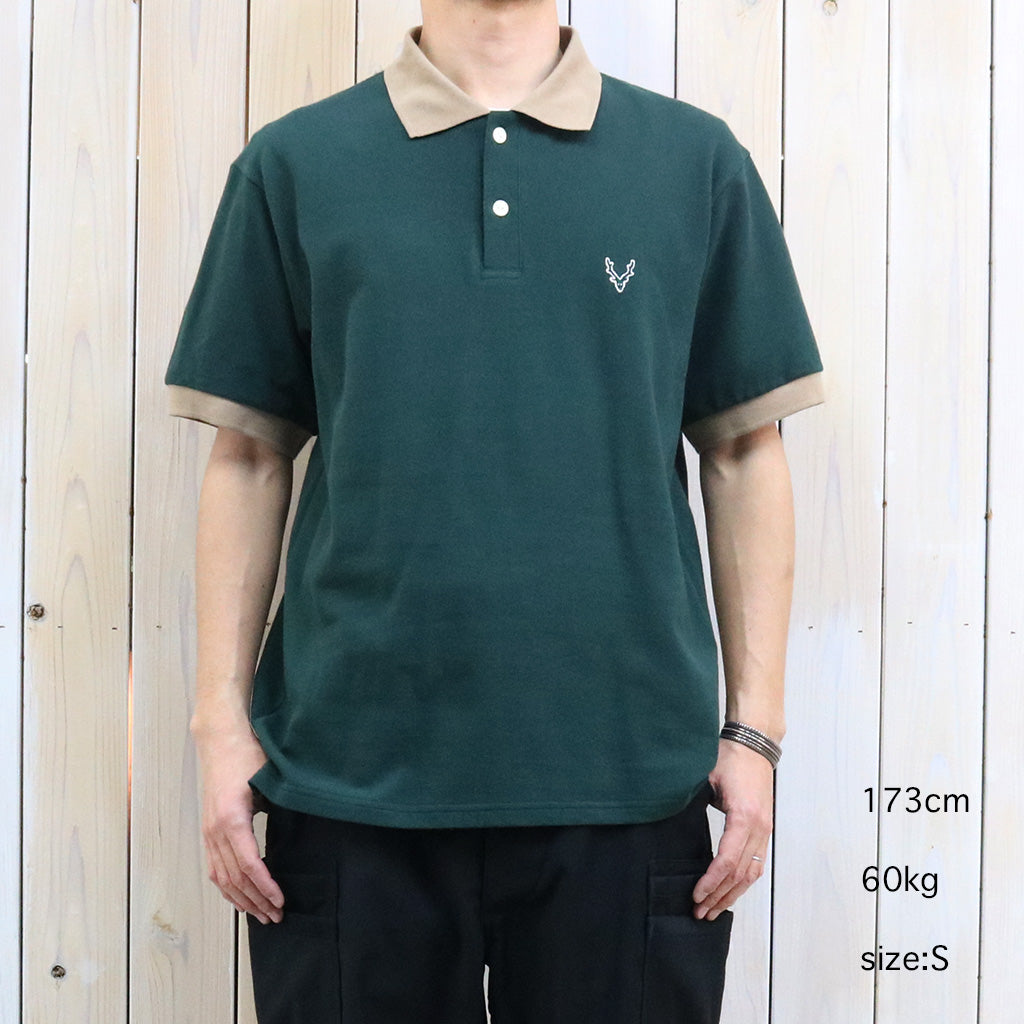 SOUTH2 WEST8 : S/S Polo Shirt-Cotton Pique (Green)