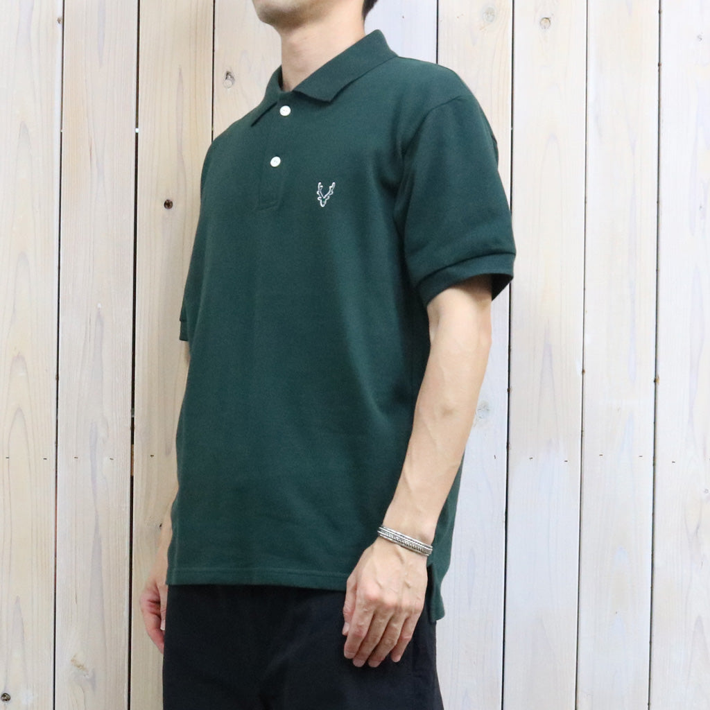 SOUTH2 WEST8 : S/S Polo Shirt-Cotton Pique (Green)