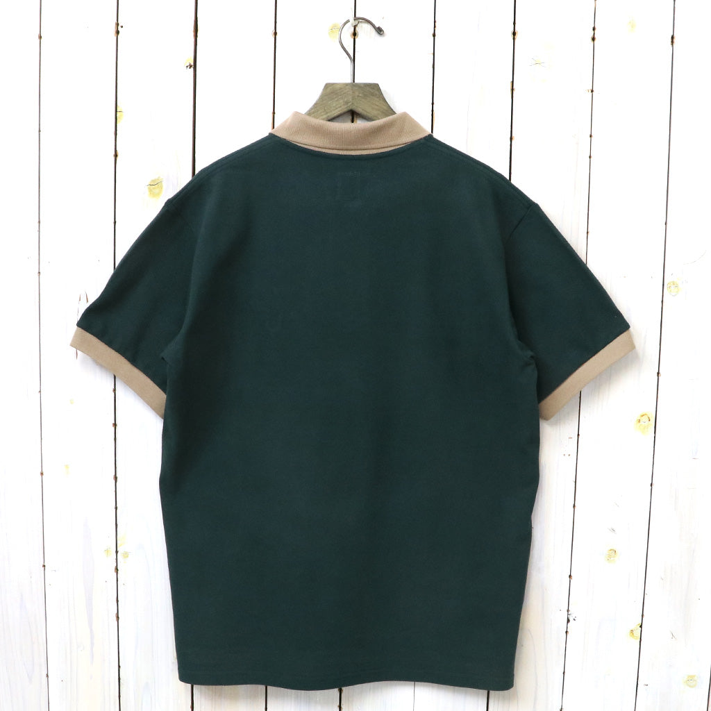 SOUTH2 WEST8 : S/S Polo Shirt-Cotton Pique (Green)