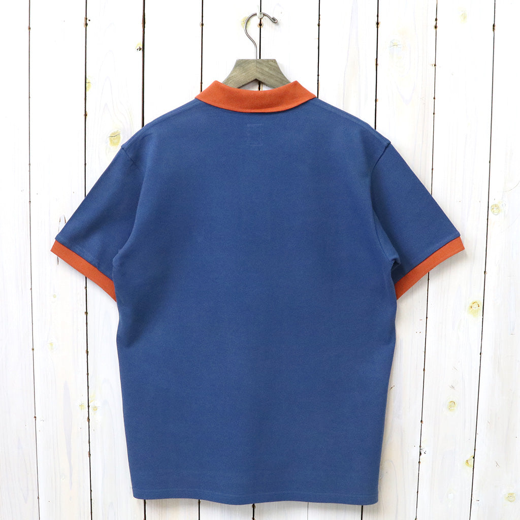 SOUTH2 WEST8『S/S Polo Shirt-Cotton Pique』(Blue)