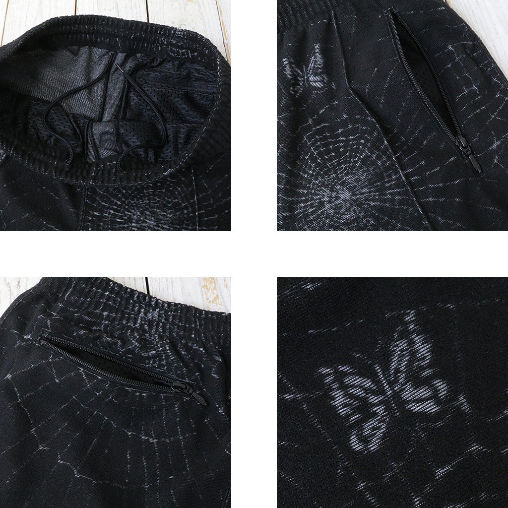 Needles『Track Pant-Pile Jacquard/Spider Web』(Black)