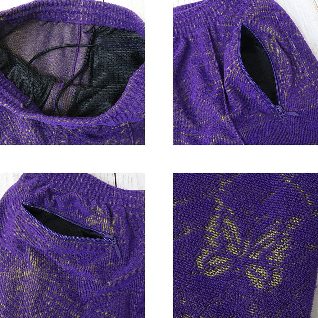 Needles『Track Pant-Pile Jacquard/Spider Web』(Purple)