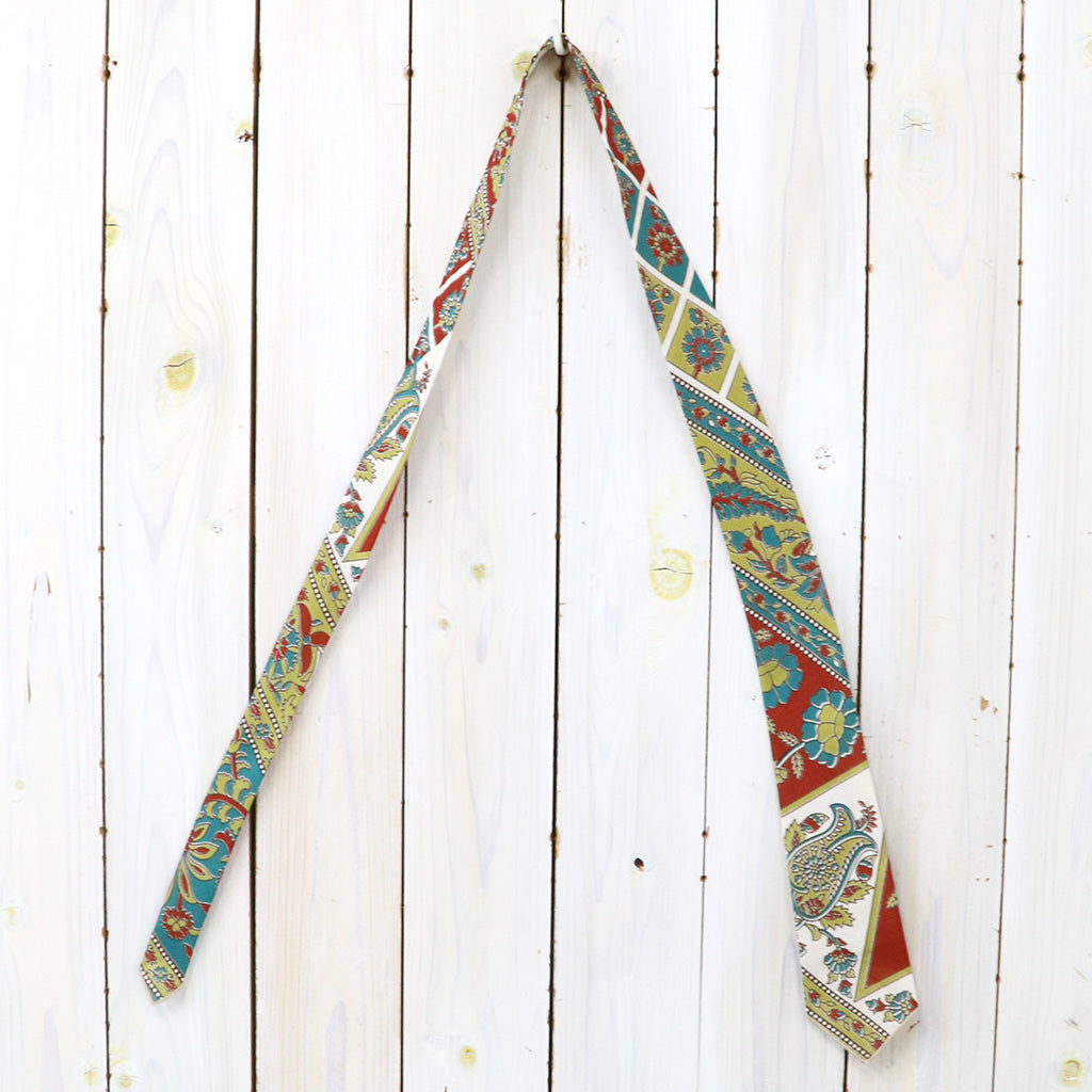 ENGINEERED GARMENTS : Neck Tie-Cotton Floral Stripe Lawn