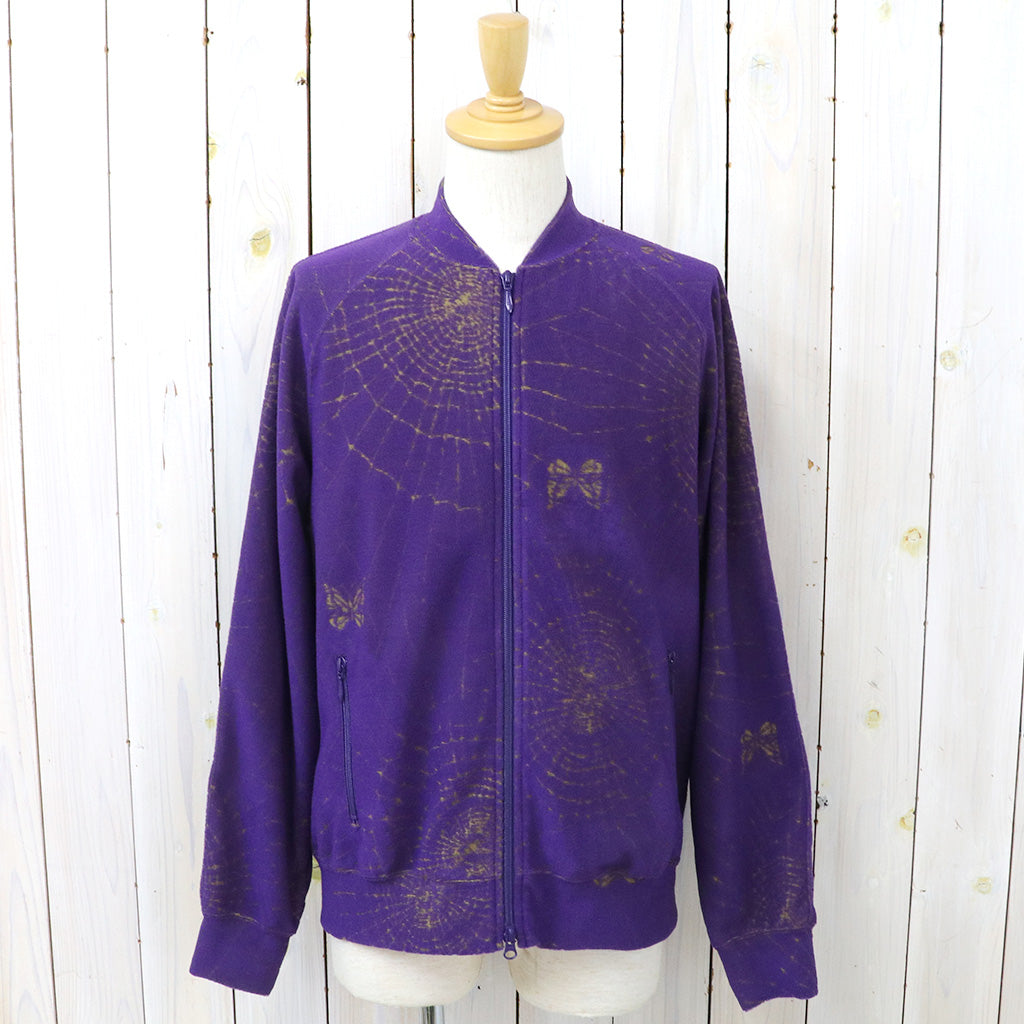 Needles『Rib Collar Track Jacket-Pile Jacquard/Spider Web』(Purple)