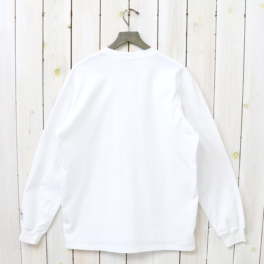 ENGINEERED GARMENTS : Printed Cross Crew Neck L/S T-shirt-Book