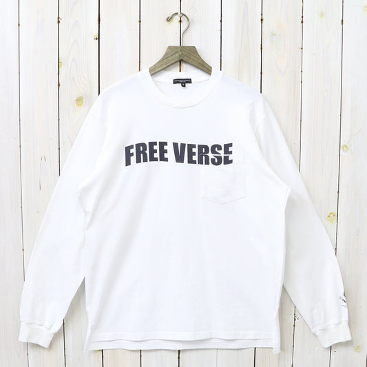 ENGINEERED GARMENTS『Printed Cross Crew Neck L/S T-shirt-Free Verse』