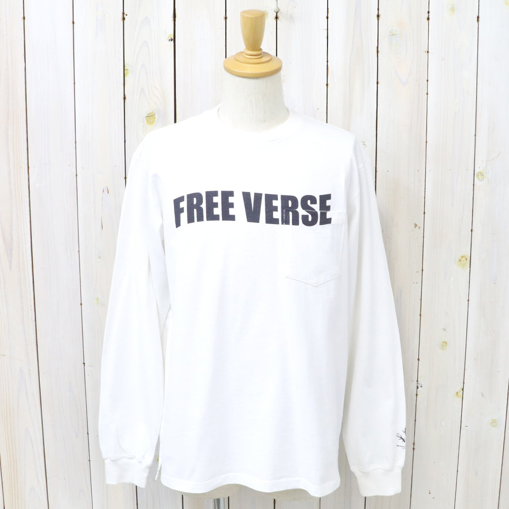 ENGINEERED GARMENTS『Printed Cross Crew Neck L/S T-shirt-Free Verse』