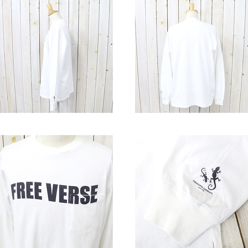 ENGINEERED GARMENTS『Printed Cross Crew Neck L/S T-shirt-Free Verse』