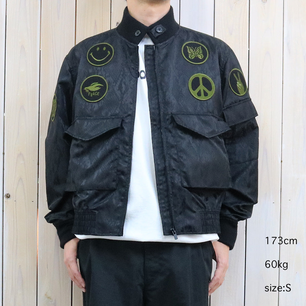 Needles『G-8 Jacket-Python Jacquard Sateen』(Black)