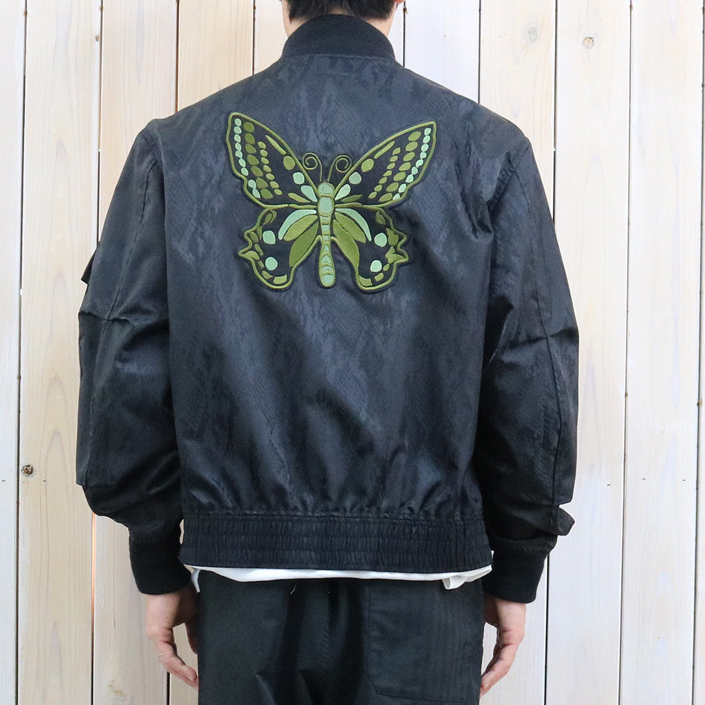Needles『G-8 Jacket-Python Jacquard Sateen』(Black)