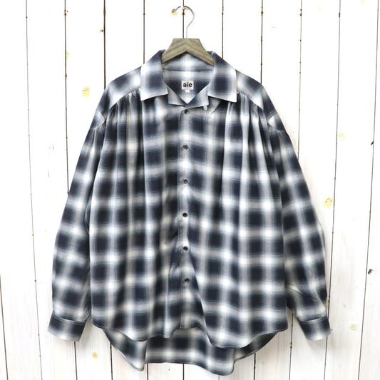 AiE『Painter Shirt-Ombre Rayon Twill』(Black)