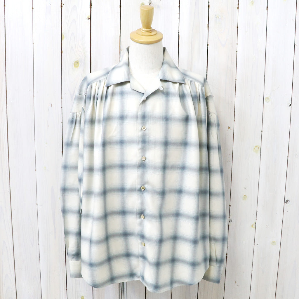 AiE : Painter Shirt-Ombre Rayon Twill (Ecru)