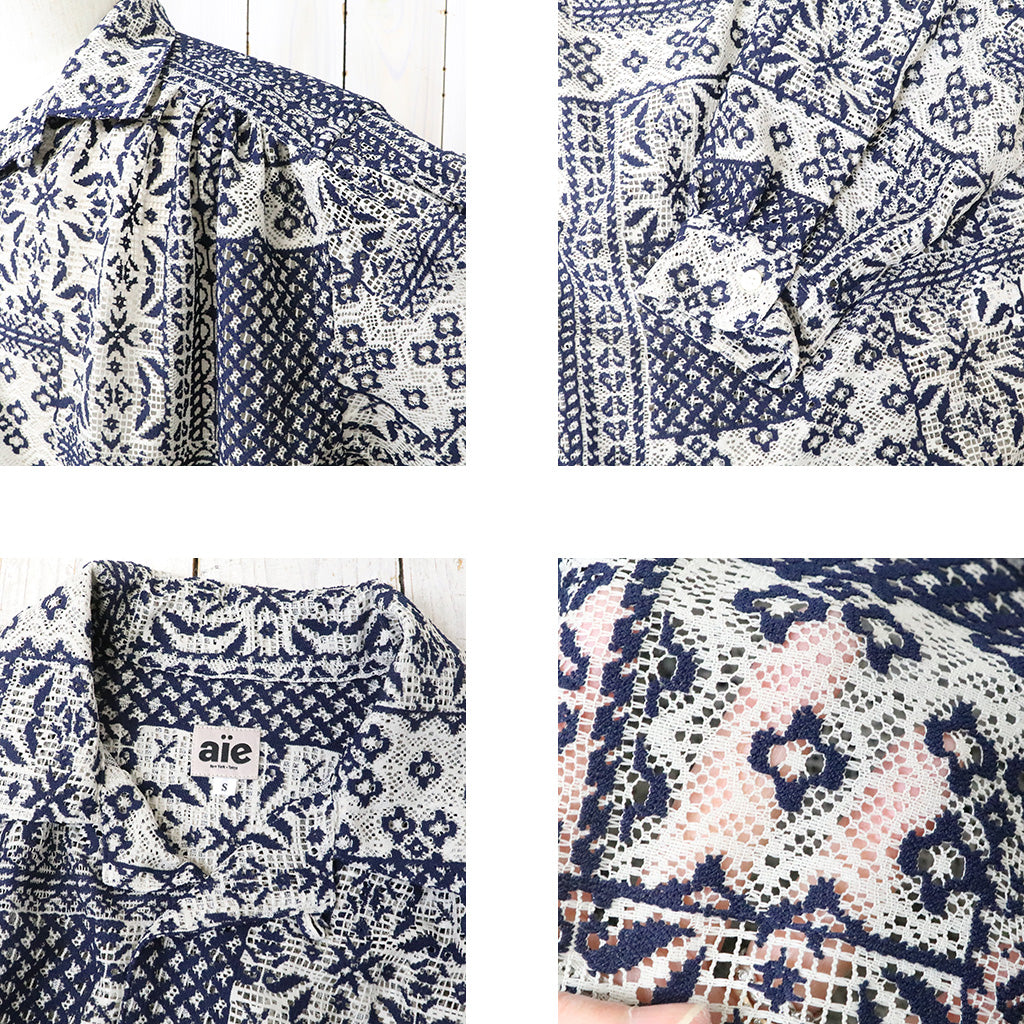 AiE : Painter Shirt-Poly Lace (Navy)