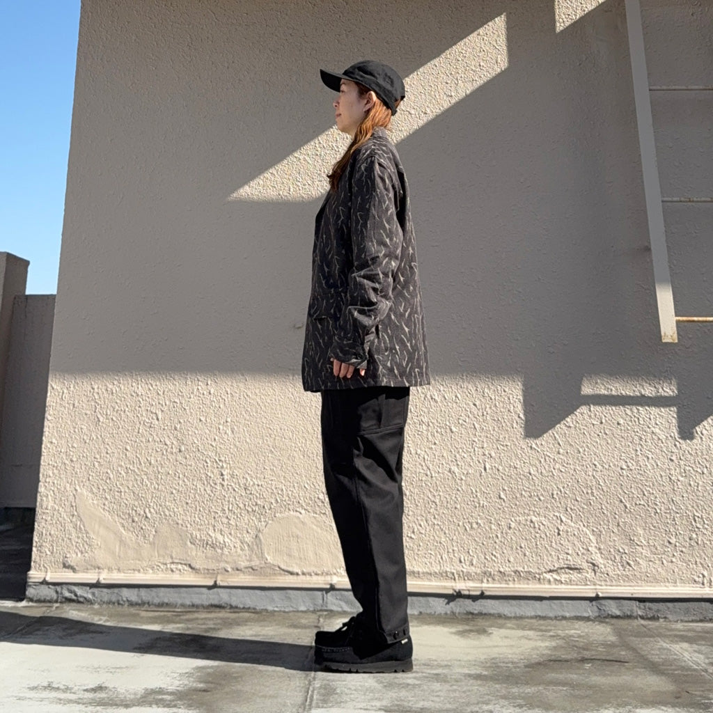 SOUTH2 WEST8『Pen Jacket-Deer Horn Camo Jacquard』(Black)