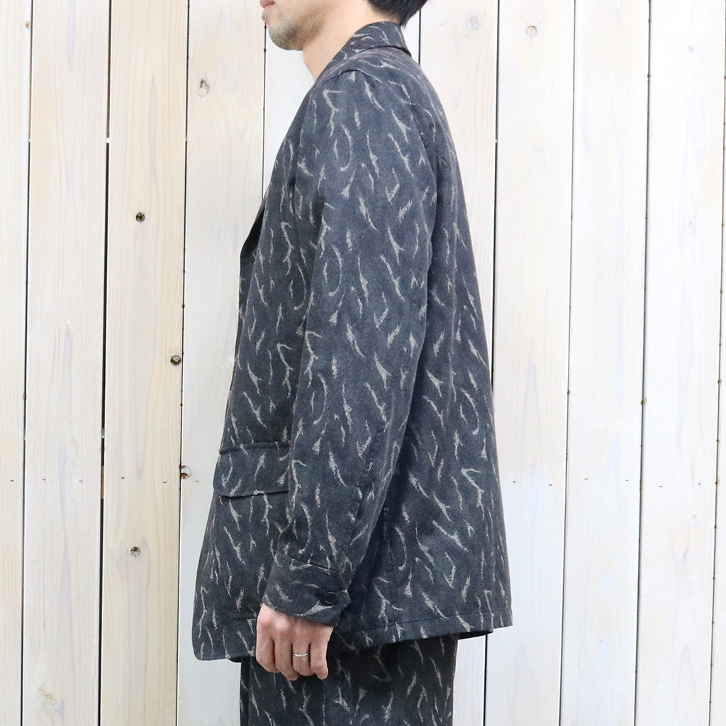 SOUTH2 WEST8『Pen Jacket-Deer Horn Camo Jacquard』(Black)