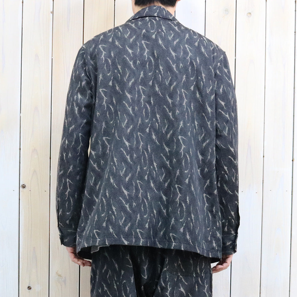 SOUTH2 WEST8『Pen Jacket-Deer Horn Camo Jacquard』(Black)