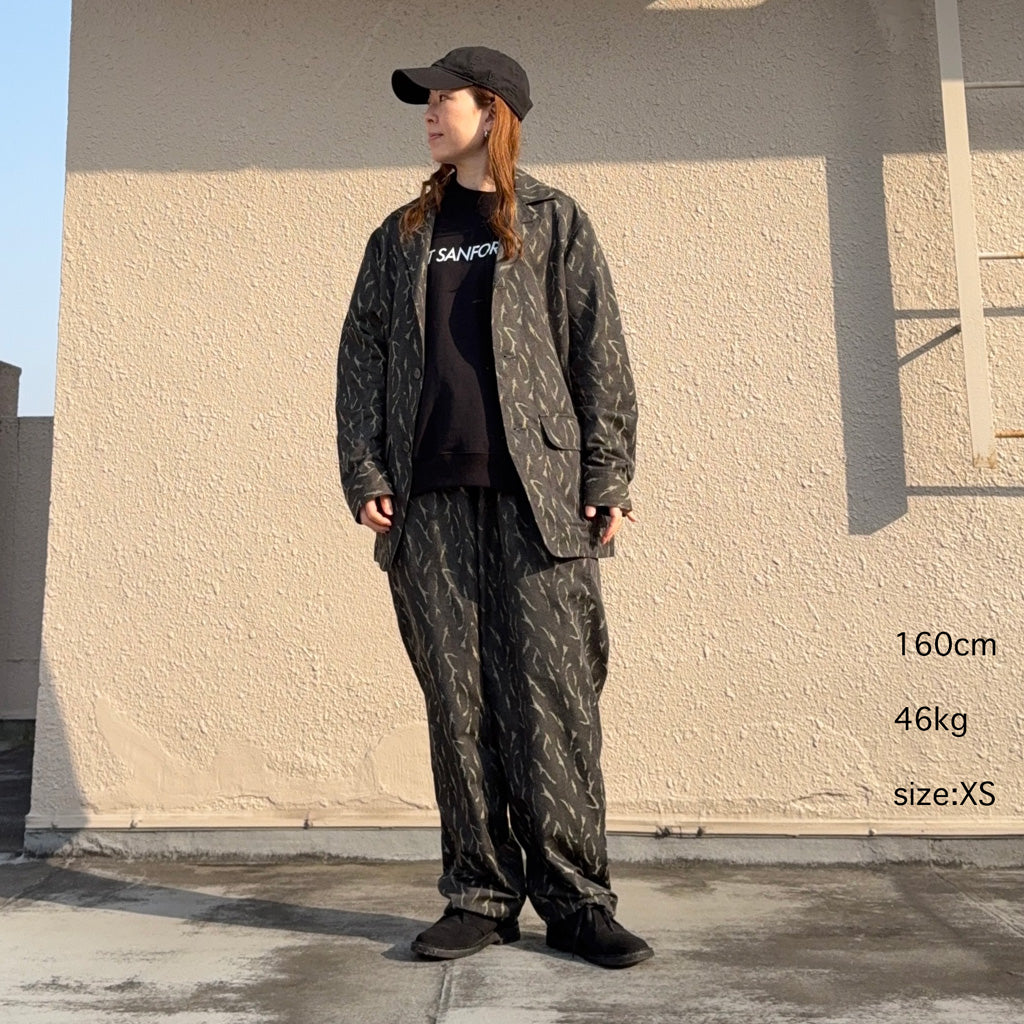 SOUTH2 WEST8『Pen Jacket-Deer Horn Camo Jacquard』(Olive)