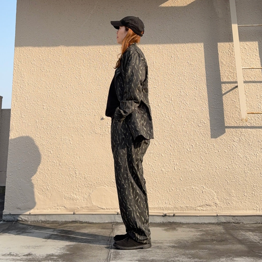 【SALE50%OFF】SOUTH2 WEST8 : Pen Jacket-Deer Horn Camo Jacquard (Olive)