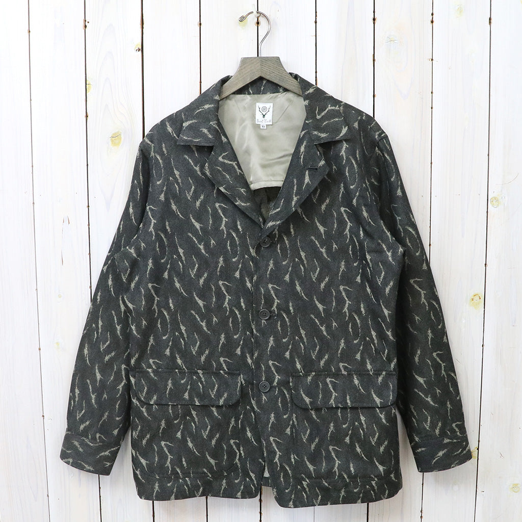 SOUTH2 WEST8『Pen Jacket-Deer Horn Camo Jacquard』(Olive)