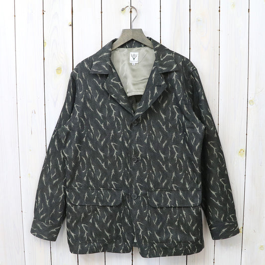 SOUTH2 WEST8『Pen Jacket-Deer Horn Camo Jacquard』(Olive)