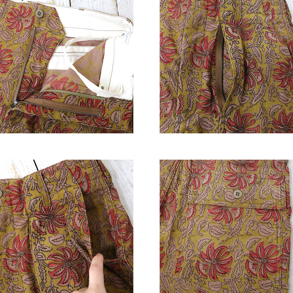 ENGINEERED GARMENTS : Fatigue Short-Floral Printed Corduroy