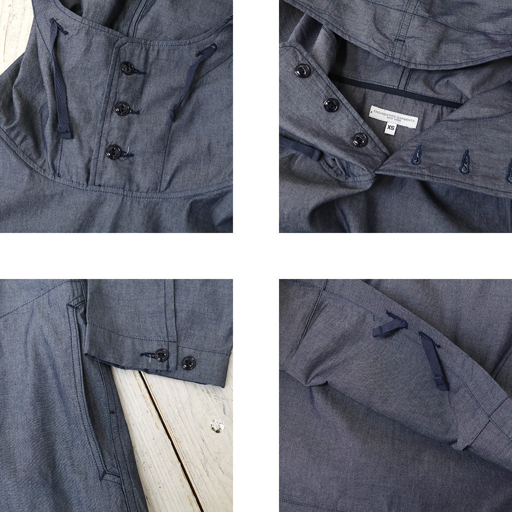 ENGINEERED GARMENTS : Cagoule Shirt-Cotton Chambray