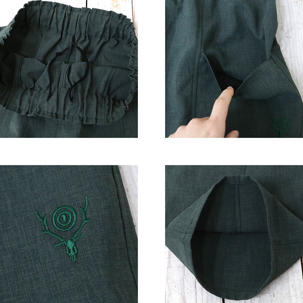 SOUTH2 WEST8 : Army String Pant-Poly Oxford (Green)