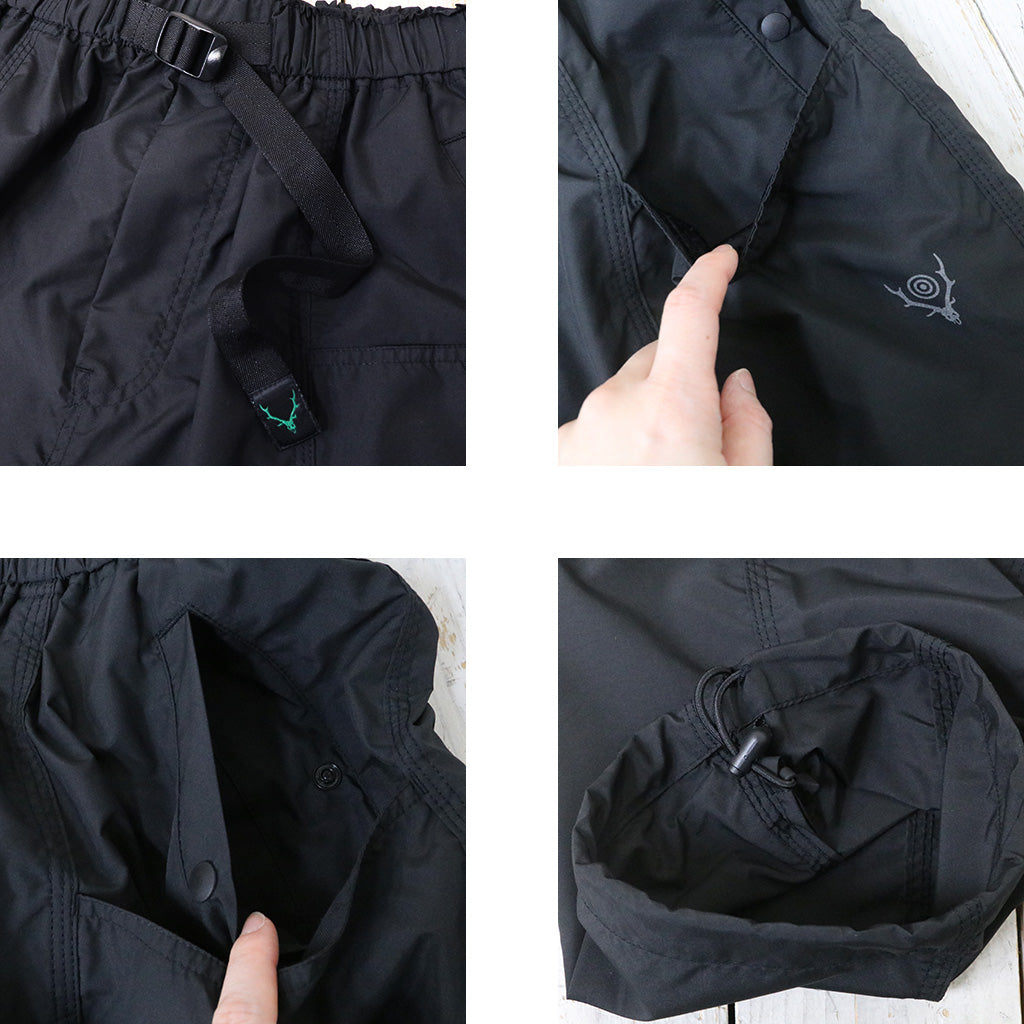 SOUTH2 WEST8 : Belted C.S.Pant-Poly Taffeta (Black)