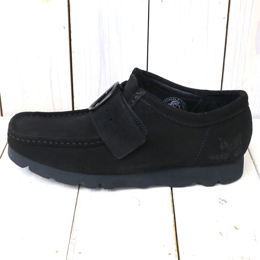 Needles×Clarks『Wallabee-Peace Buckle』(Black Suede)