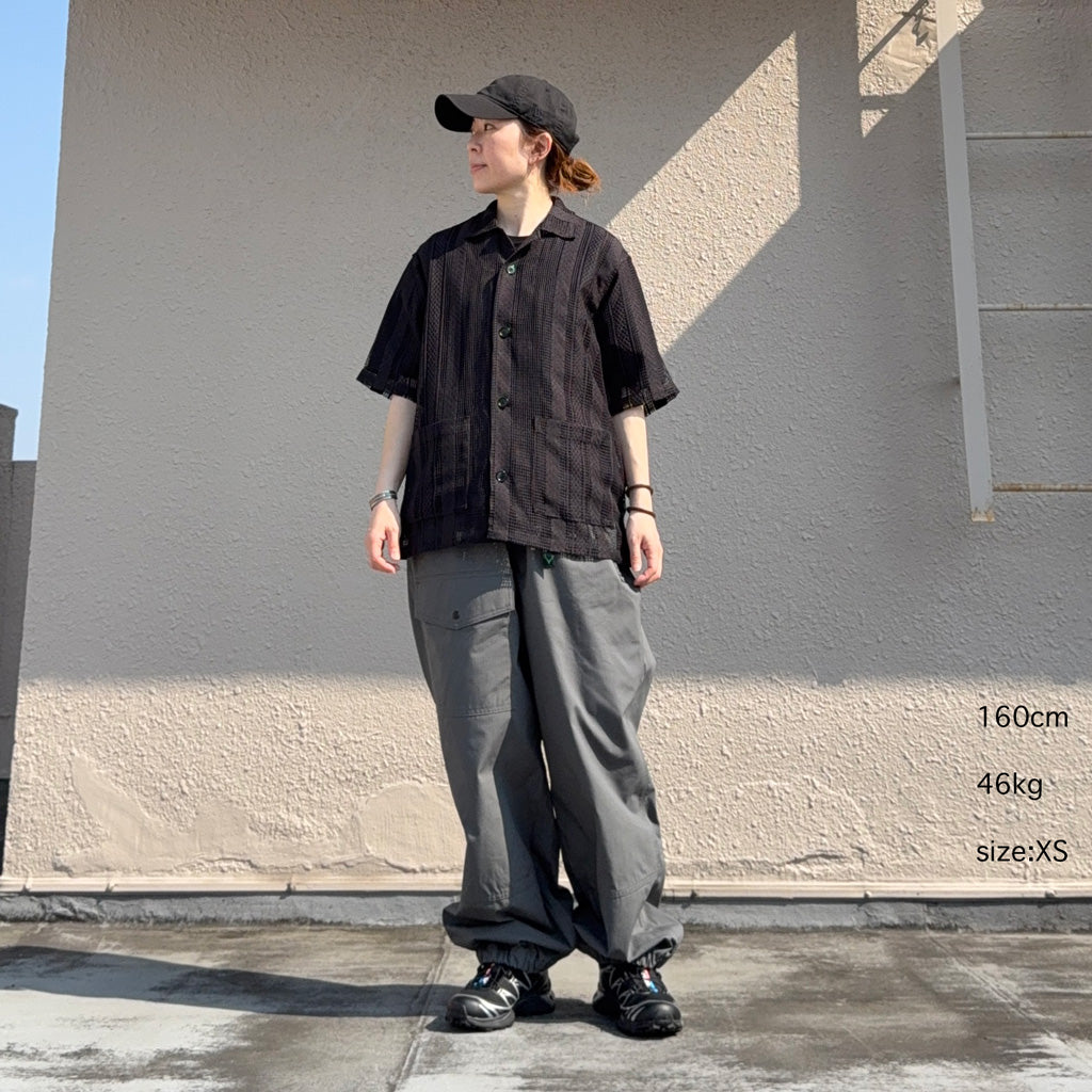 SOUTH2 WEST8『Cabana Shirt-Poly Lace』(Black)