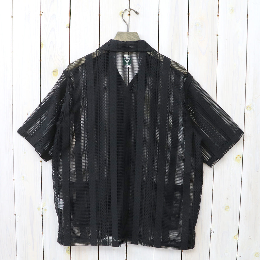 SOUTH2 WEST8『Cabana Shirt-Poly Lace』(Black)